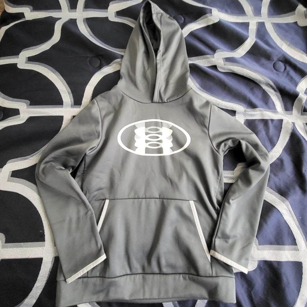 Under Armour Charcoal Hoodie with White Logo